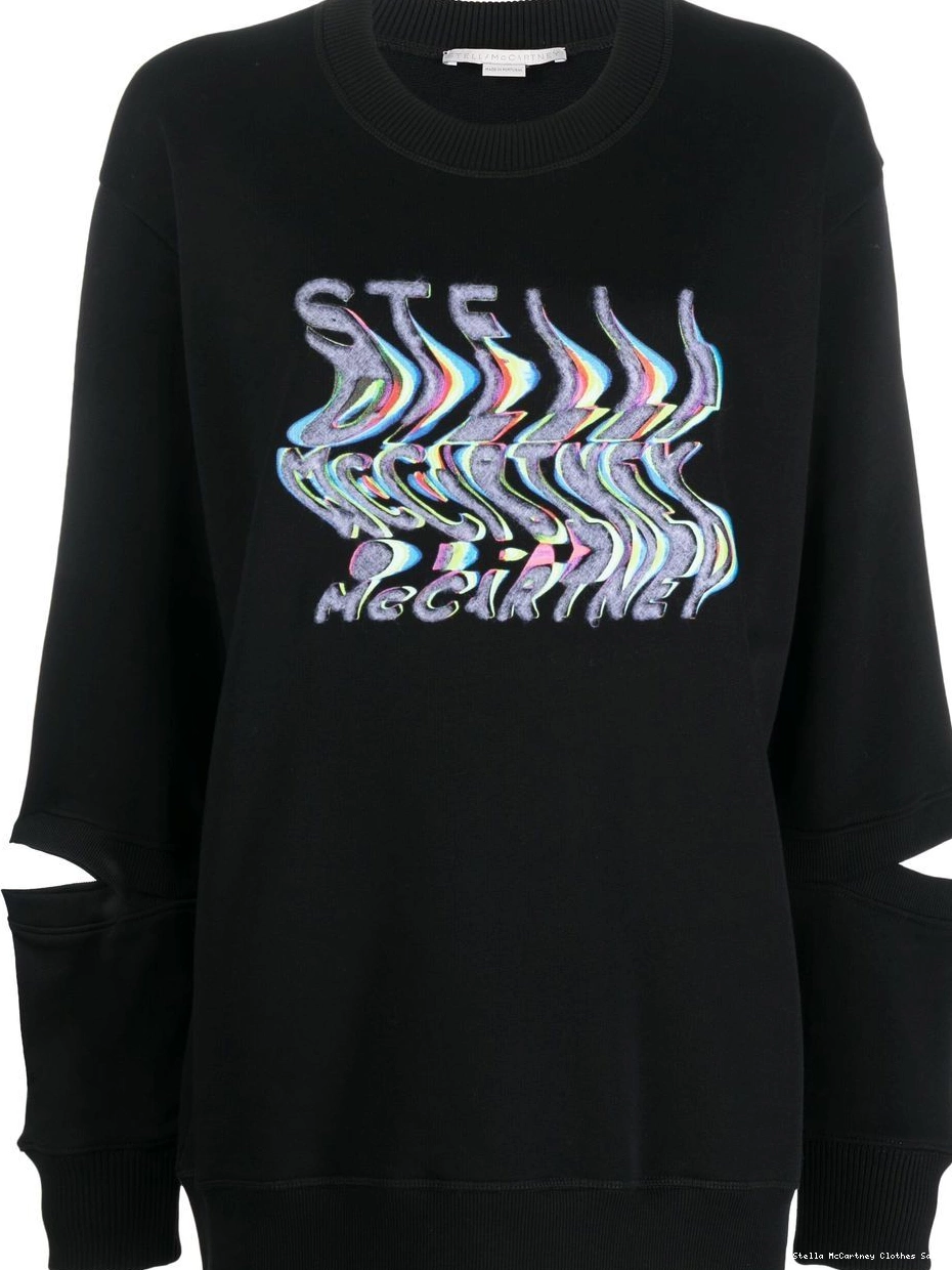 Cheap Stella warped-logo sweatshirt Women oversized McCartney 0718